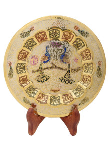 Панно декоративное "Павлин" 8"  Пн1524/1 эмаль бе