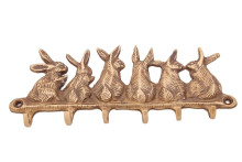 Вешалка "Кролики" (антик) Пи2603/2 () Вешалка "Кролики" (антик) Пи2603/2 ()