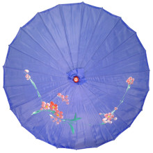 Зонтик китайский синий 53см, d.84см дерево, бамбук, ткань