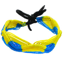 B03-46 Фенечка (браслет) 10мм, текстиль