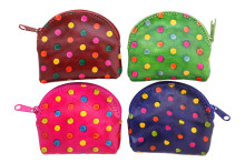 Кошелек под мелочь"Горошки" 0184/3 (набор из 4-х) Кошелек под мелочь"Горошки" 0184/3 (набор из 4-х)