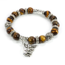 Браслет Пандора  Тигровый глаз - защита от порчи и сглаза Металл камни Браслет Пандора  Тигровый глаз - защита от порчи и сглаза Металл камни