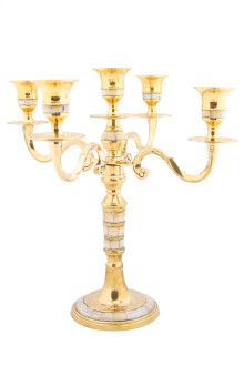 Подсвечник  П2049 с перламутром на 5 свечей