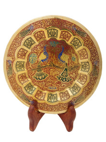 Панно декоративное "Павлин" 8"  Пн1524/3 эмаль кр