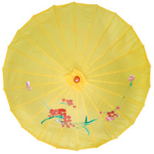 Зонтик китайский желтый 53см, d.84см дерево, бамбук, ткань