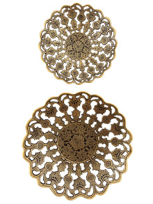 Фруктовница (латунь) Фр4122/3 (HAJI антик) 2 шт/ Фруктовница (латунь) Фр4122/3 (HAJI антик) 2 шт/