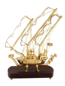 Статуэтка "Корабль - парусник"  Ст 3/7 полиш