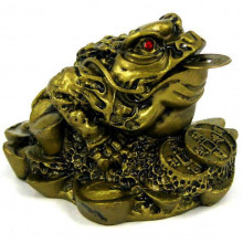 2 Жаба богатства фигурка 7х6х5см полистоун 2 Жаба богатства фигурка 7х6х5см полистоун