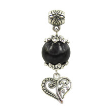 Амулет на Защиту от сглаза (Чёрный агат) и Любовь (Сердце)