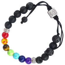 BX Браслет 7 чакр с Деревом жизни, 8 мм, камень