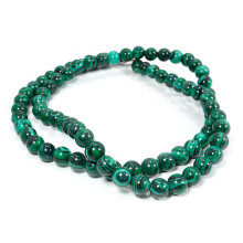 Бусы из камня Малахит приносит успех и счастье 6мм 47см