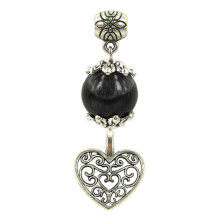 Амулет на Защиту от сглаза (Чёрный агат) и Любовь (Сердце)