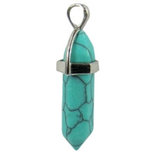 815-02 Подвеска Бирюза 4см камень