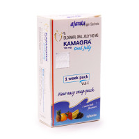 Kamagra Камагра Аюрведический гель для потенции 7 пакетиков 5gm mix фрукты Индия