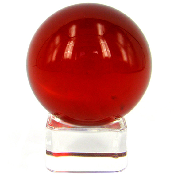 E121-01 Шар Красный 4см, стекло