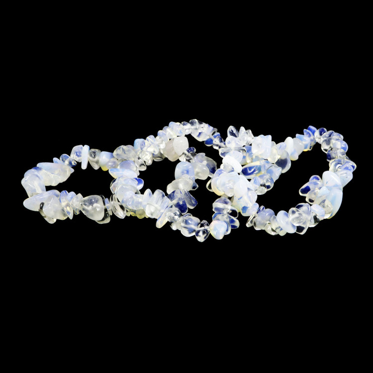 Браслет из камня уп-3шт Лунный камень привлекает энергии удачи и счастья