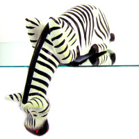 Зебра фигурка 18х5см, дерево