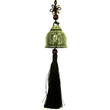 Подвеска-Колокольчик Фэн Шуй Будда 30см металл (звонкий звук)