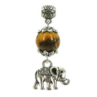 Амулет на Защиту (Тигровый глаз) и Достаток (Слон)