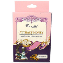 Aromatika Благовония "пуля" Attracts Money ПРИВЛЕЧЕНИЕ ДЕНЕГ ("стелющийся дым") масала