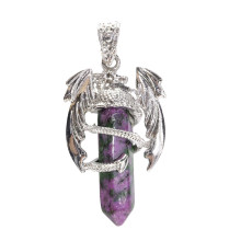 Подвеска Дракон с камнем Цоизит привлекает счастье, удачу и везение Подвеска Дракон с камнем Цоизит привлекает счастье, удачу и везение