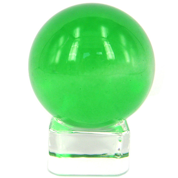 E121-04 Шар Зеленый 4см, стекло