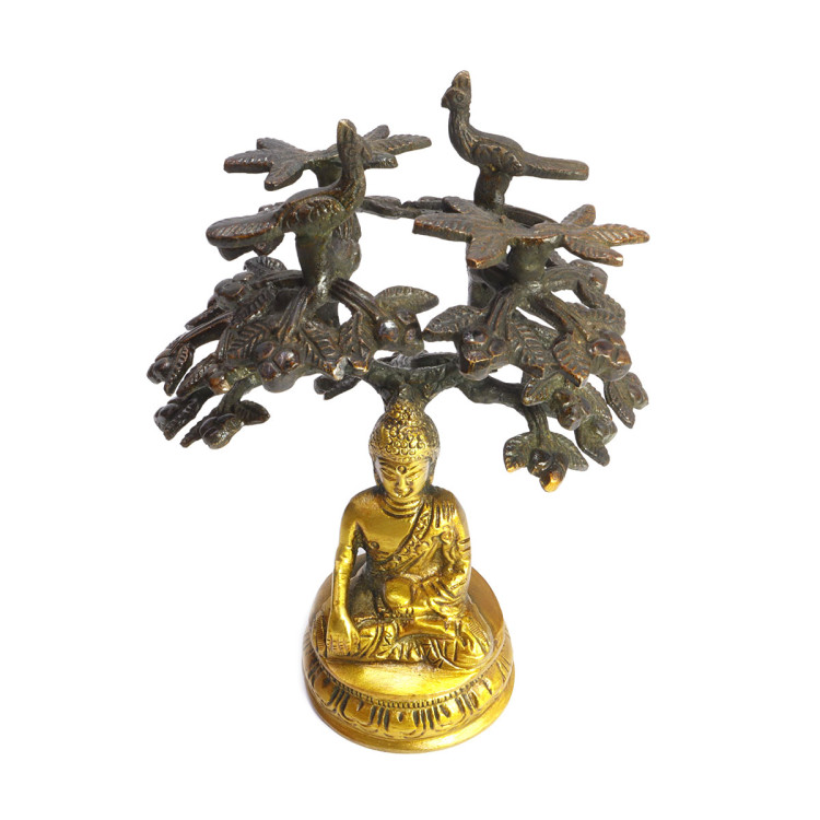 Будда дарующий просветление под деревом Бодхисатва в роще Урувеллау h-15см L-12см 594гр