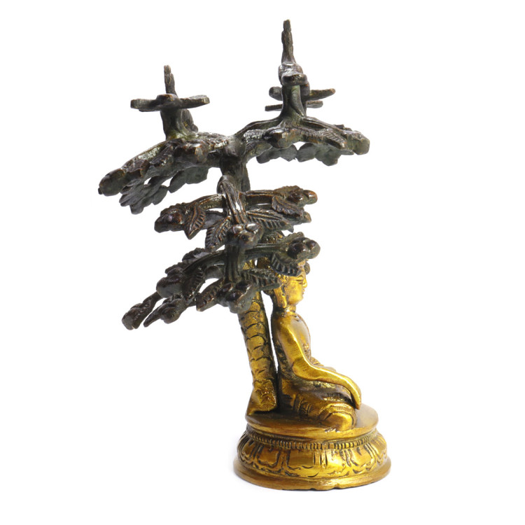 Будда дарующий просветление под деревом Бодхисатва в роще Урувеллау h-15см L-12см 594гр