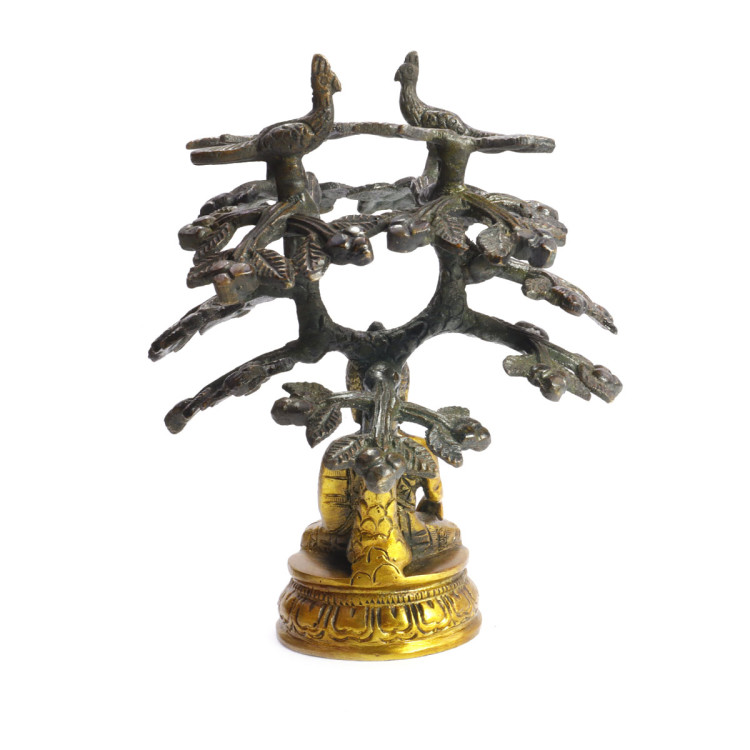 Будда дарующий просветление под деревом Бодхисатва в роще Урувеллау h-15см L-12см 594гр