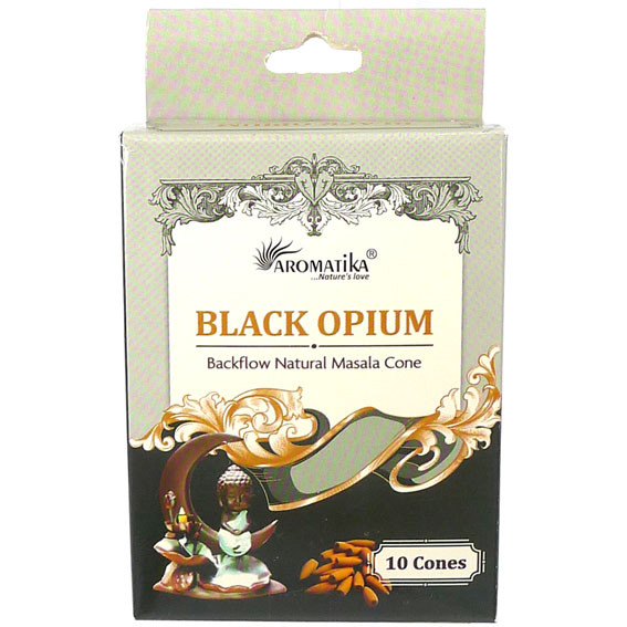 Aromatika Благовония "пуля" Black Opium ЧЁРНЫЙ МАК ("стелющийся дым") масала