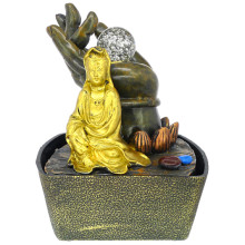 4-25 Фонтан Гуаньинь 21см полистоун