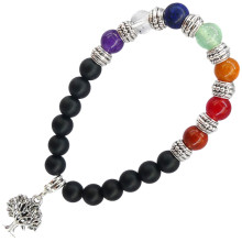 BX Браслет с подвеской на Развитие (Дерево Жизни) камень, 8мм