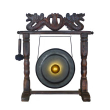 Гонг 53х50х20см D25см, дерево, металл