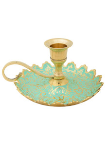 Подсвечник П16787/1(полиш) эмаль зеленая а Подсвечник П16787/1(полиш) эмаль зеленая а