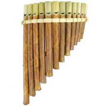 189-02 Флейта Пана "Гудень" 12 трубок бамбук 28х17см