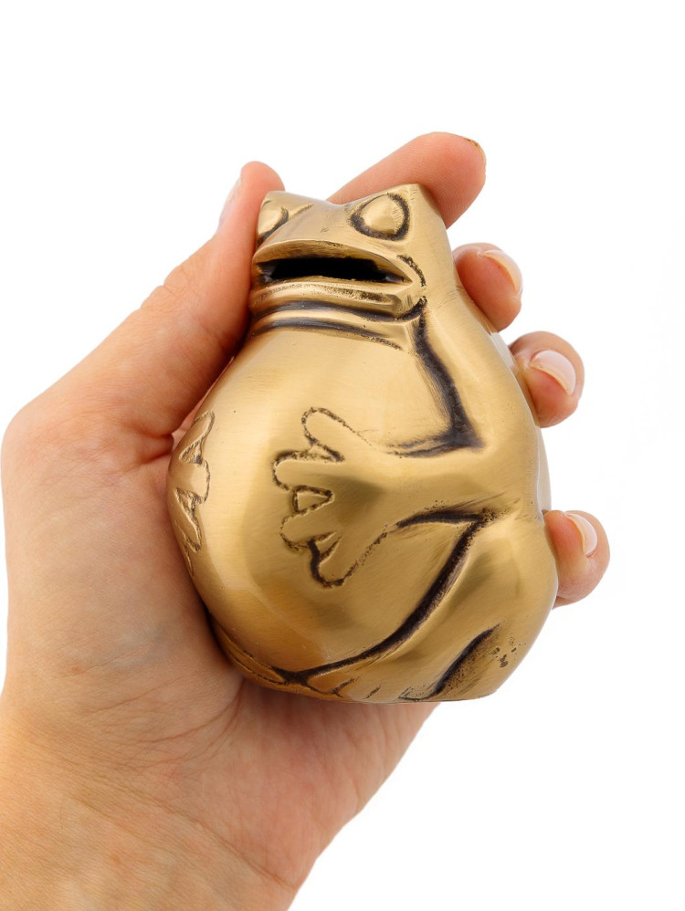 Статуэтка "Лягушка обжора" (антик)