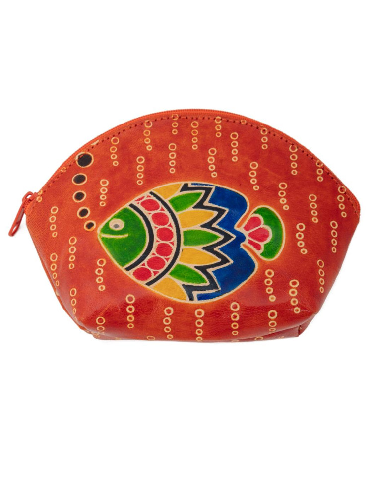 Косметичка  "Рыбы" (кожа) набор из 3-х  0587/11