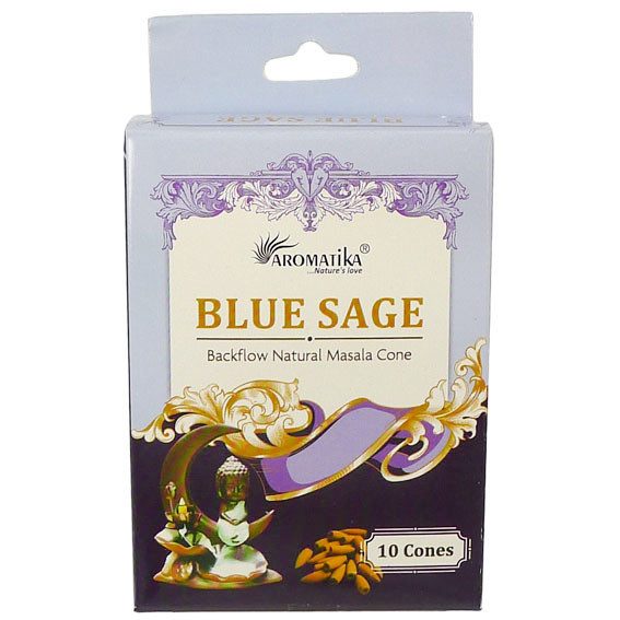 Aromatika Благовония "пуля" Blue Sage СИНИЙ ШАЛФЕЙ ("стелющийся дым") масала