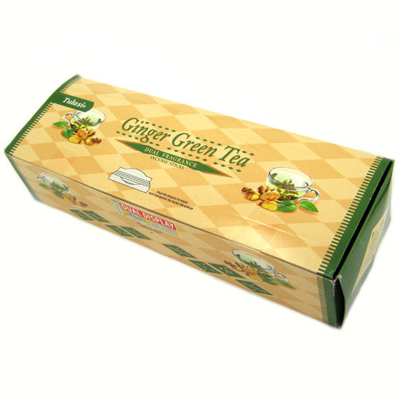 SARATHI 6-гр. благовония Ginger Green Tea Имбирь Зеленый чай блок 6 шт.
