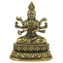 05-17 Cтатуэтка Тысячерукая Гуаньинь 63х44мм, бронза