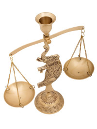 Подсвечник "Весы-Слон" (антик)  П2438/2 (