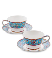 Чайный набор на 2 перс. "Арабески" (Arabesca Blue Pavone)