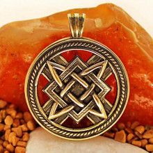 BV07-19 Квадрат Сварога, бронза, Д-33мм, 33*40мм (СП ) BV07-19 Квадрат Сварога, бронза, Д-33мм, 33*40мм (СП )