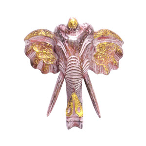 Сувенир из дерева Маска Голова Слона Албезия Антик 30см-30см