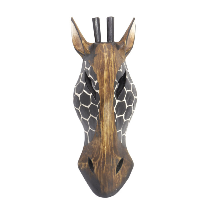 Маска настенная Жираф Дерево Албезия оберег удачу 30см-11см