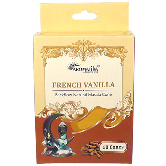 Aromatika Благовония "пуля" French Vanilla ФРАНЦУЗСКАЯ ВАНИЛЬ ("стелющийся дым") масала