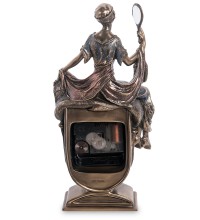 Статуэтка-часы "Девушка с зеркалом"