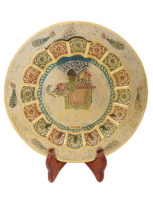 Панно декоративное "Слон" 10"  Пн1528/1 эмаль бел