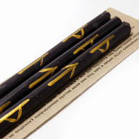 Свеча воск  с рунами Отражение негатива, порчи 18см-1см уп-3шт