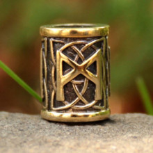 Бусина 20 Манназ, бронза, 12*D9мм,d 5,5мм Бусина 20 Манназ, бронза, 12*D9мм,d 5,5мм